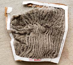 Totally clogged HVAC air conditioning filter