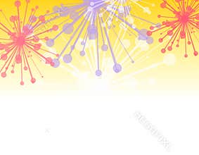 Decorative Fireworks Border