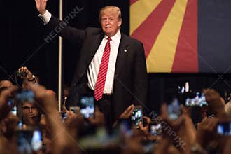 Donald Trump's first Presidential campaign rally in Phoenix