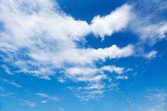 Blue sky with clouds