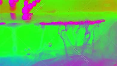 Ink Bubbles In Water