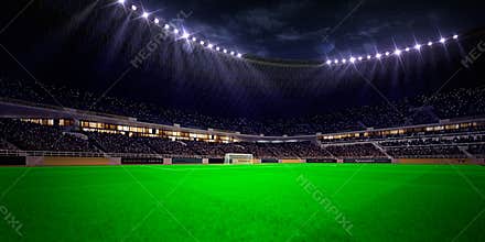Night stadium arena soccer field