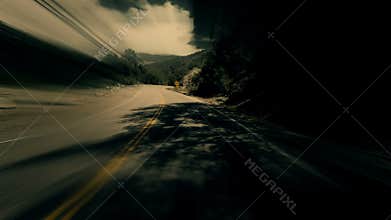 Surreal Dreamlike Hyper Driving POV