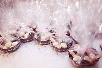 Wedding favor with candy