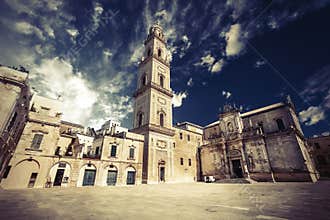 Basilica Church of the Holy Cross. Lecce, Italy