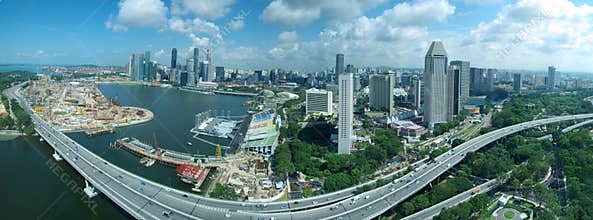 Singapore Skyline & Freeway
