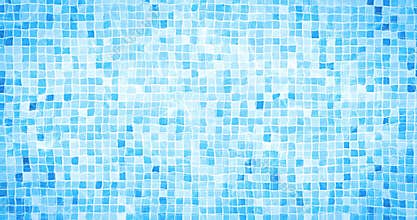 Digital animation of swimming pool bottom caustics ripple and flow with waves movement background, loop seamless