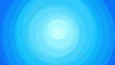 Rotating blue circle endless loop water