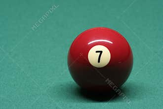 Pool ball number 07
