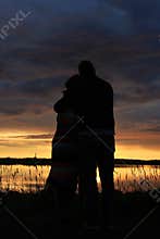 Lovers sunset