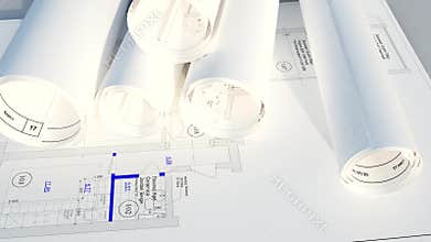 Architectural blueprints