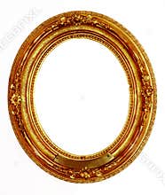 Old golden frame