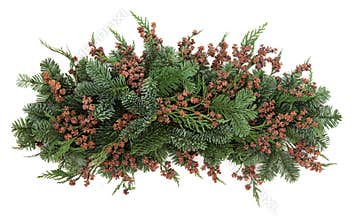 Winter Greenery Display