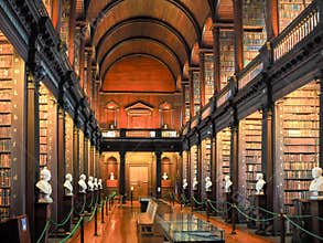 Trinity College Library in Dublin