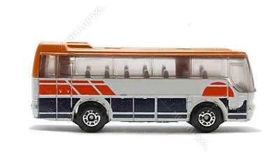 Isolated toy bus