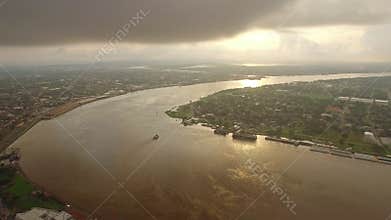 Aerial Mississippi New Orleans