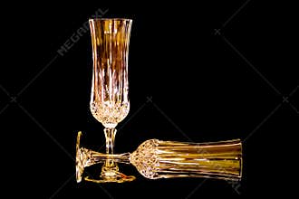 Golden Crystal on Black Velvet