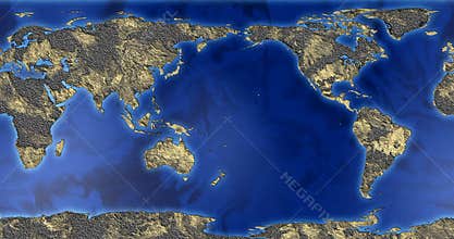 Driving seamless map of the earth with a fantastic land