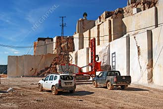 Marble quarry process