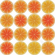 Seamless pattern with citrus-fruit