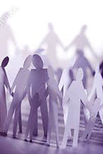 Paper chain people