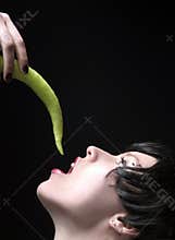 Eating paprika