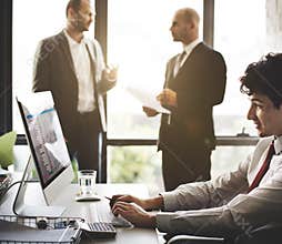 Business People Marketing Strategy Analysis Concept