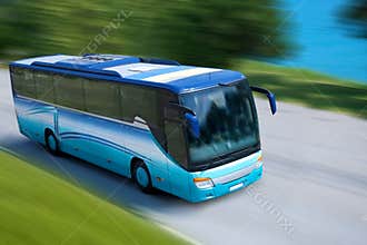 Blue bus