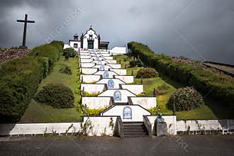 Chapel White Church Azores Sao Miguel Portugal