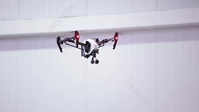 Drone racing. Hi-tech championship. Copter racing.