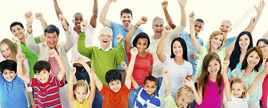 Group of People Community Celebration Happiness Concept