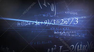 Floating text in Smoky Atmosphere 4K Loop