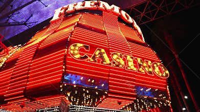 Famous Freemont Casino at downtown Las Vegas - City of Las Vegas Nevada/USA