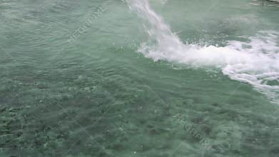 Water jet of hydrogen sulfide source