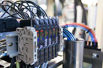 Electrical Pneumatic Valve and Pressure Gauge, automation engineering