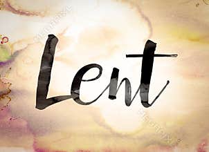 Lent Concept Watercolor Theme