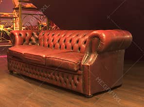 Luxurious leather couch