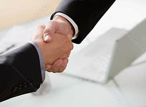 Businessmen shaking hands