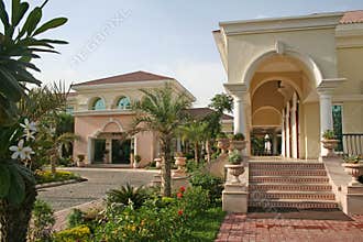 Upmarket super rich royal home architecture