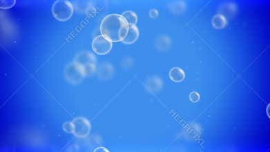 Bubbles floating up animation