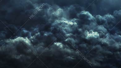 Lightning bolts and dark sky