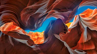 All the colors of the Antelope Canyon