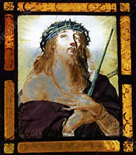Christ in stained glass window