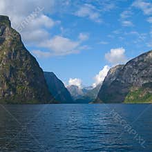 Naeroyfjord in Norway, UNESCO World Heritage Site