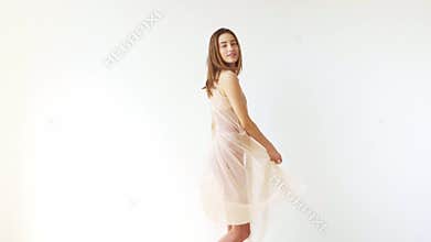 Portrait of beautiful smiling woman