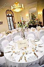 Luxurious wedding reception