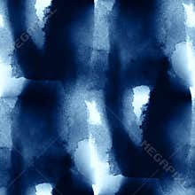 Blue colorful pattern art water waves sea abstract watercolor paint seamless texture hand painted background