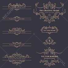 Classic monograms, borders and frames.