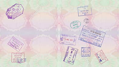 Stamps On A Passport