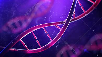 DNA molecule. Closeup of concept human genome.